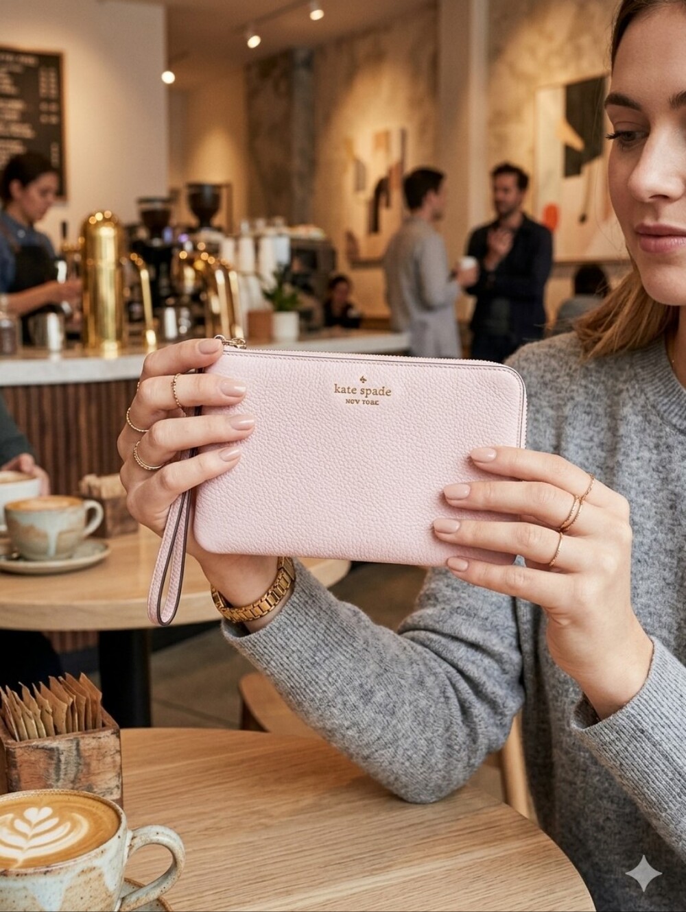 Kate Spade New York Leila Medium L-Zip Wristlet NWT - Picture 4 of 12